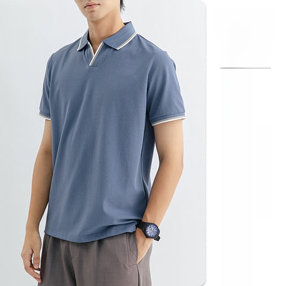 Men's Polo Shirt Men's High-end Short-sleeved Summer High-end Collared T-shirt Top Paul Casual T-shirt Men's