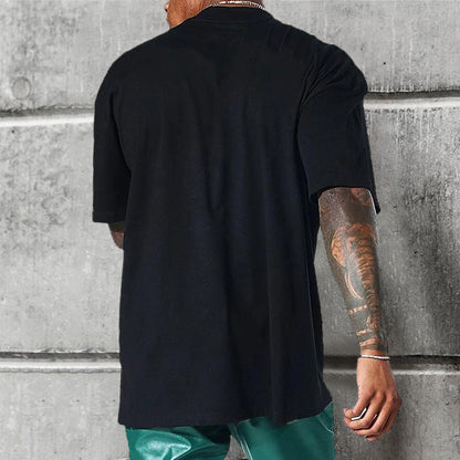 Trendy print heren T-shirt