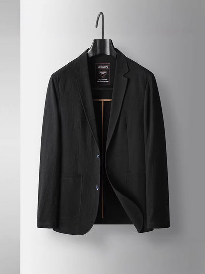 Men's single-breasted cotton casual jacket