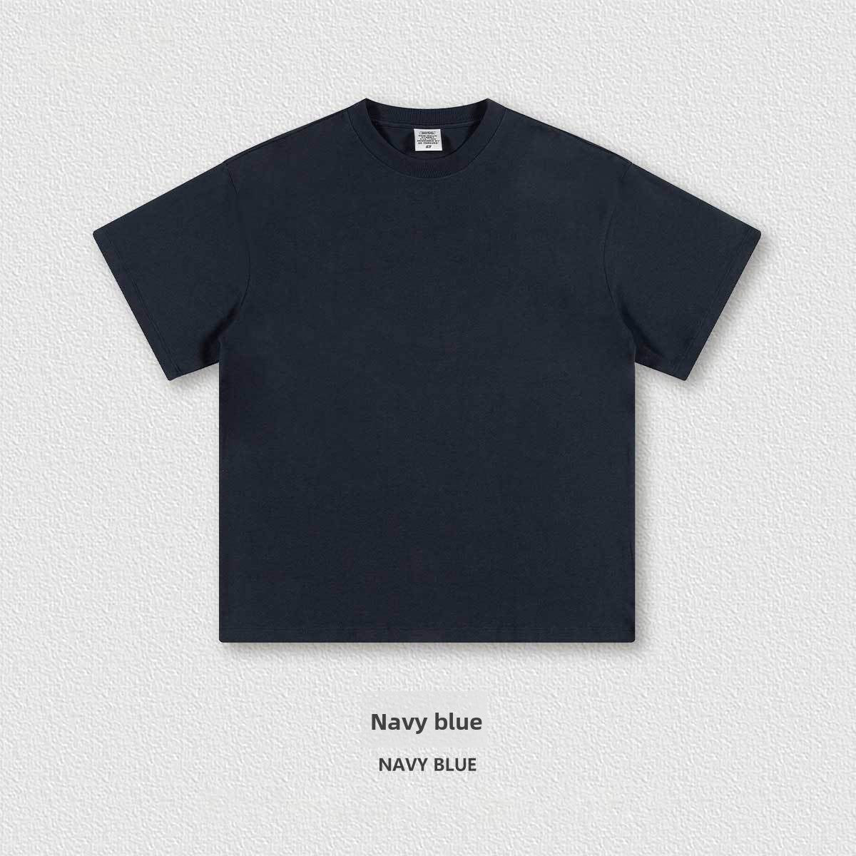 American-Style Small-Neck Short-Sleeve T-Shirt for Men
