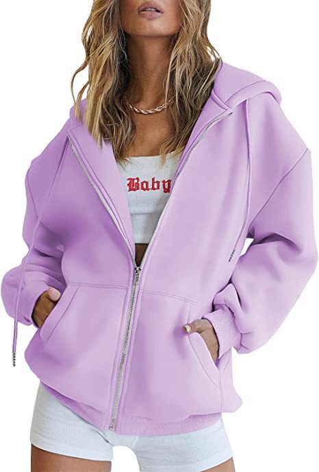 Long-sleeved hooded sweater-style women's coat