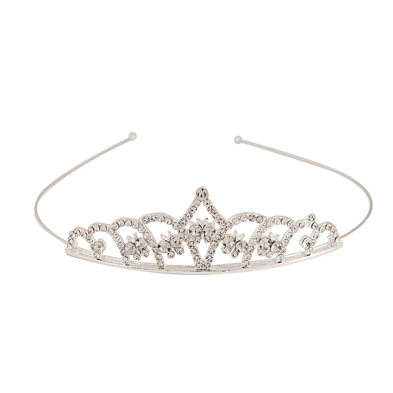 Driedimensionale bruids kroonhoofdband met strasssteentjes