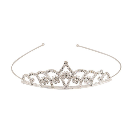 Driedimensionale bruids kroonhoofdband met strasssteentjes