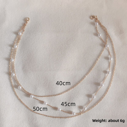 Y-Shaped Rhinestone Pendant Necklace