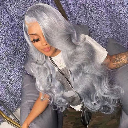 Machine Made Lace Wig Long Curly Hair