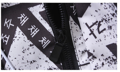 Trendy heren jas met print