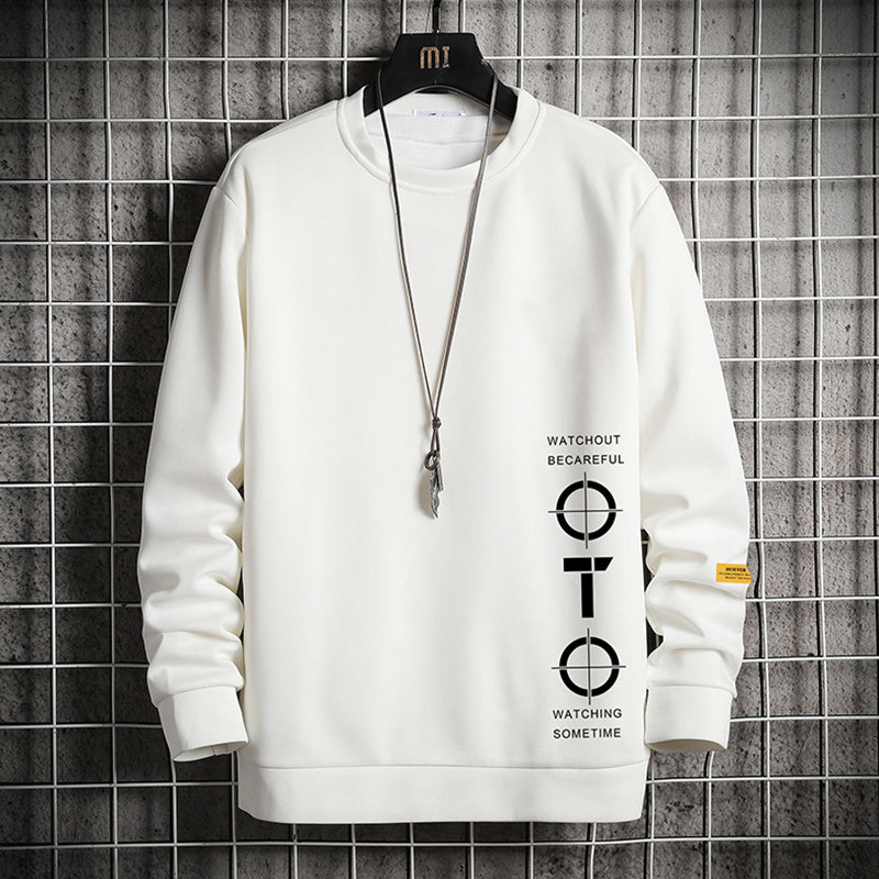 Heren Sweatshirt Met Lange Mouw En Bedrukking