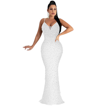 Elegant Beaded Sling Dress