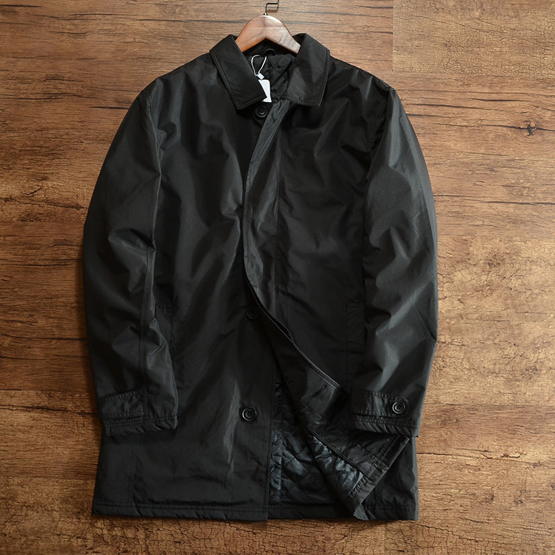 Mid-length trench coat