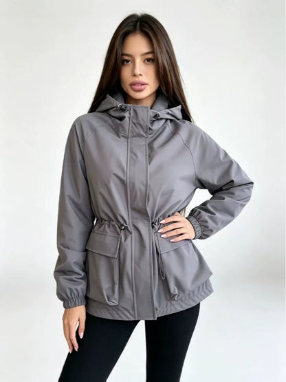 Womens Hooded Waterproof Outdoor Jacket