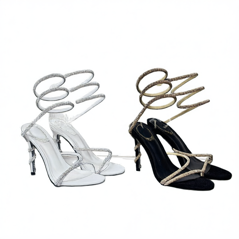 Rhinestone high heels