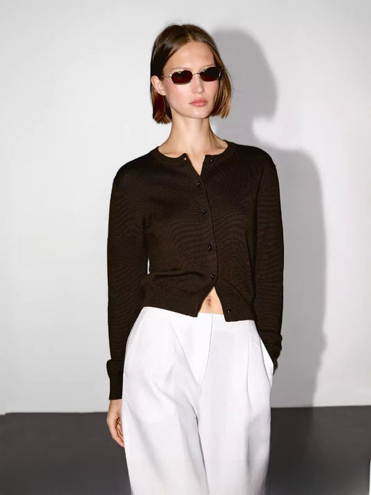 Womens Elegant Knitted Cardigan