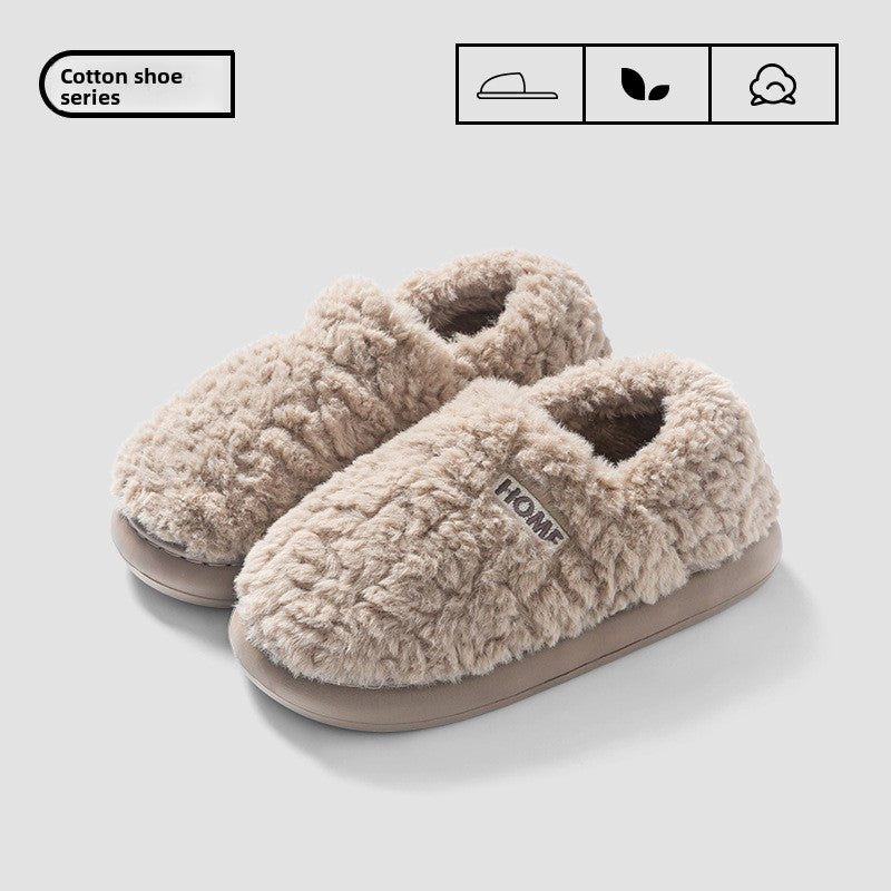 Winter Plush Indoor Outdoor Cotton Slippers