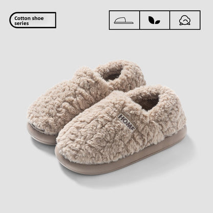 Winter Plush Indoor Outdoor Cotton Slippers