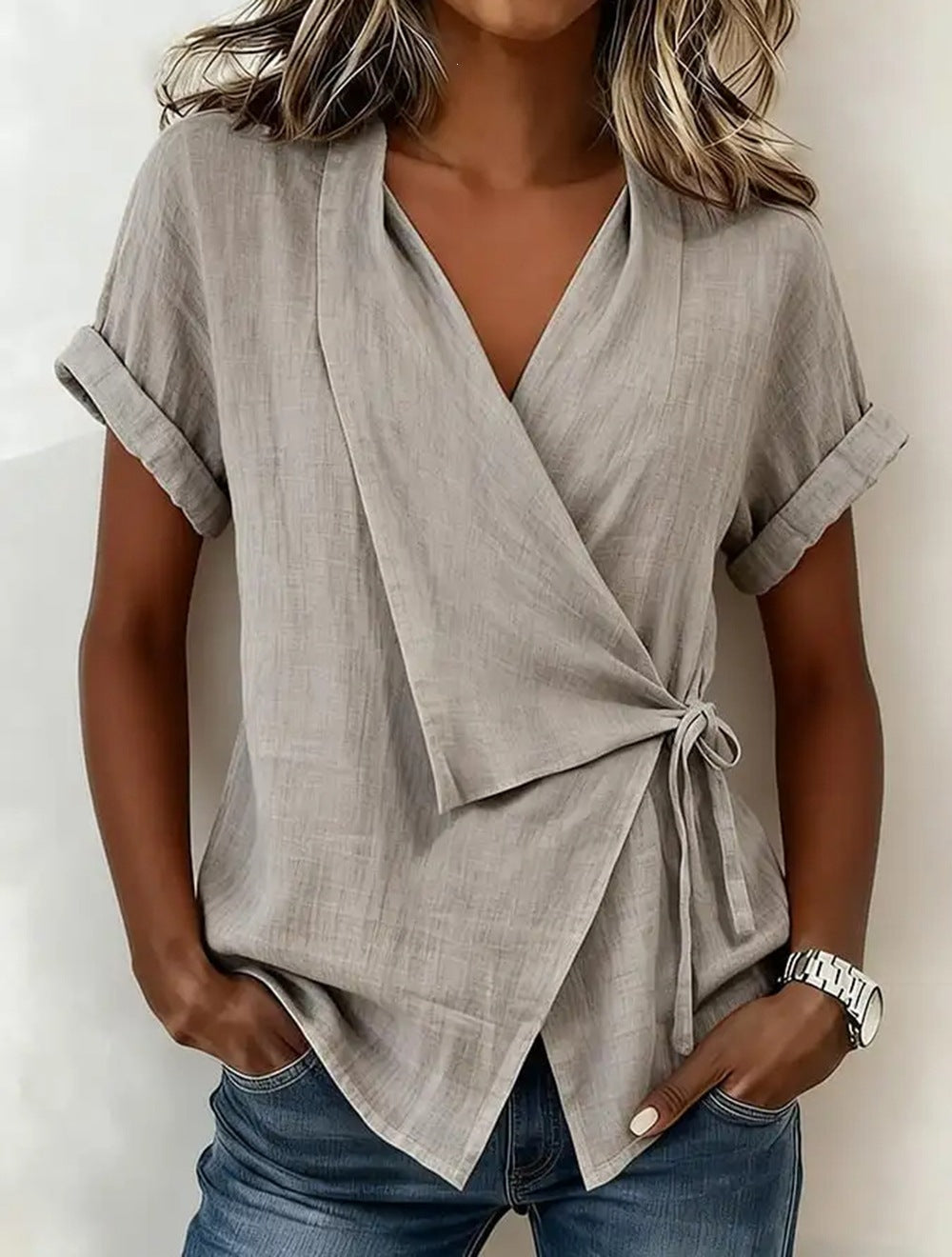 Loose-fitting short-sleeve T-shirt
