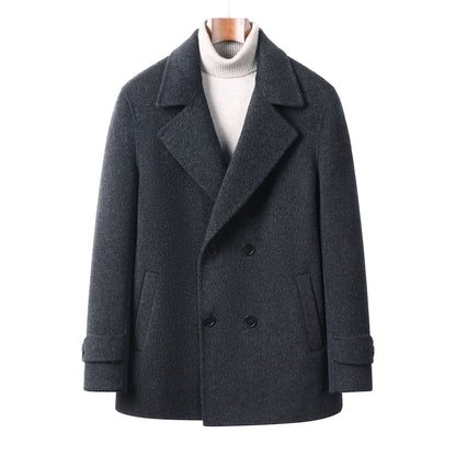 Mens Reversible Wool Coat
