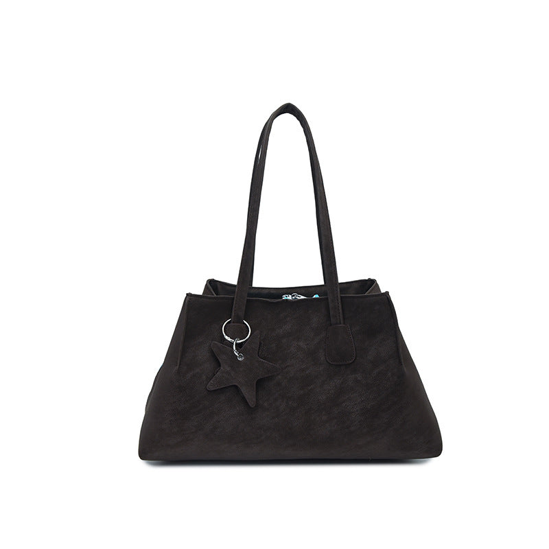 Star pendant tote shoulder bag
