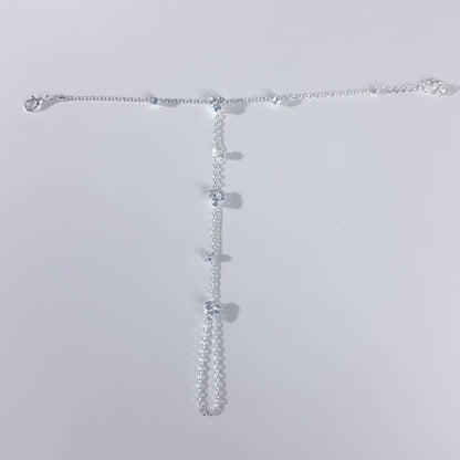 Zirconia Inlaid Rhinestone Adjustable Bracelet