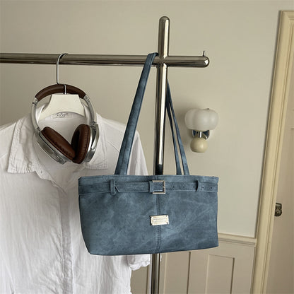 Retro Minimalist Women Shoulder Handbag