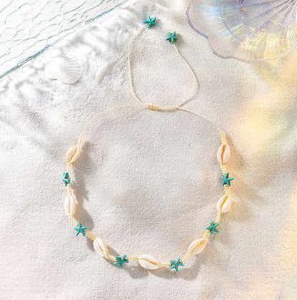 Adjustable Shell Design Geometric Bracelet