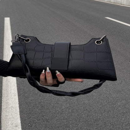 Nicheontwerp met hoogwaardige textuur baguettetas in westerse stijl