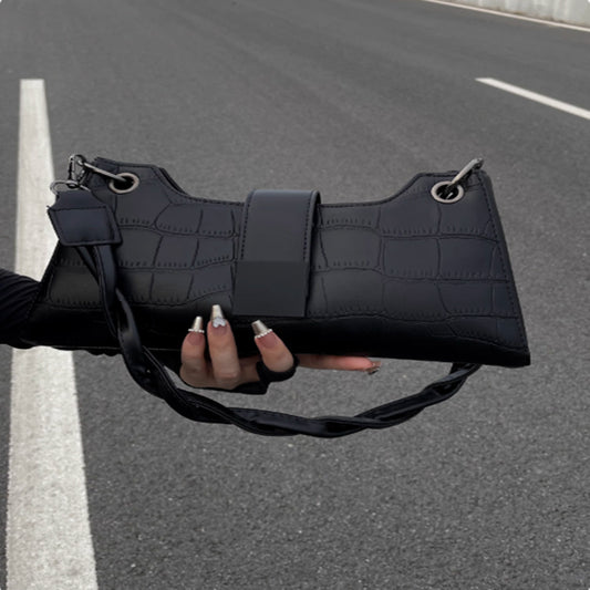 Nicheontwerp met hoogwaardige textuur baguettetas in westerse stijl