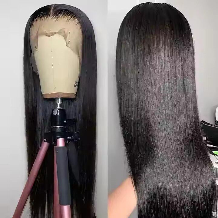 Raw Vietnamese human hair straigth front lace wig