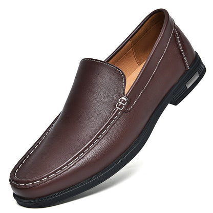 Mens Casual Leather Slip-On Shoes