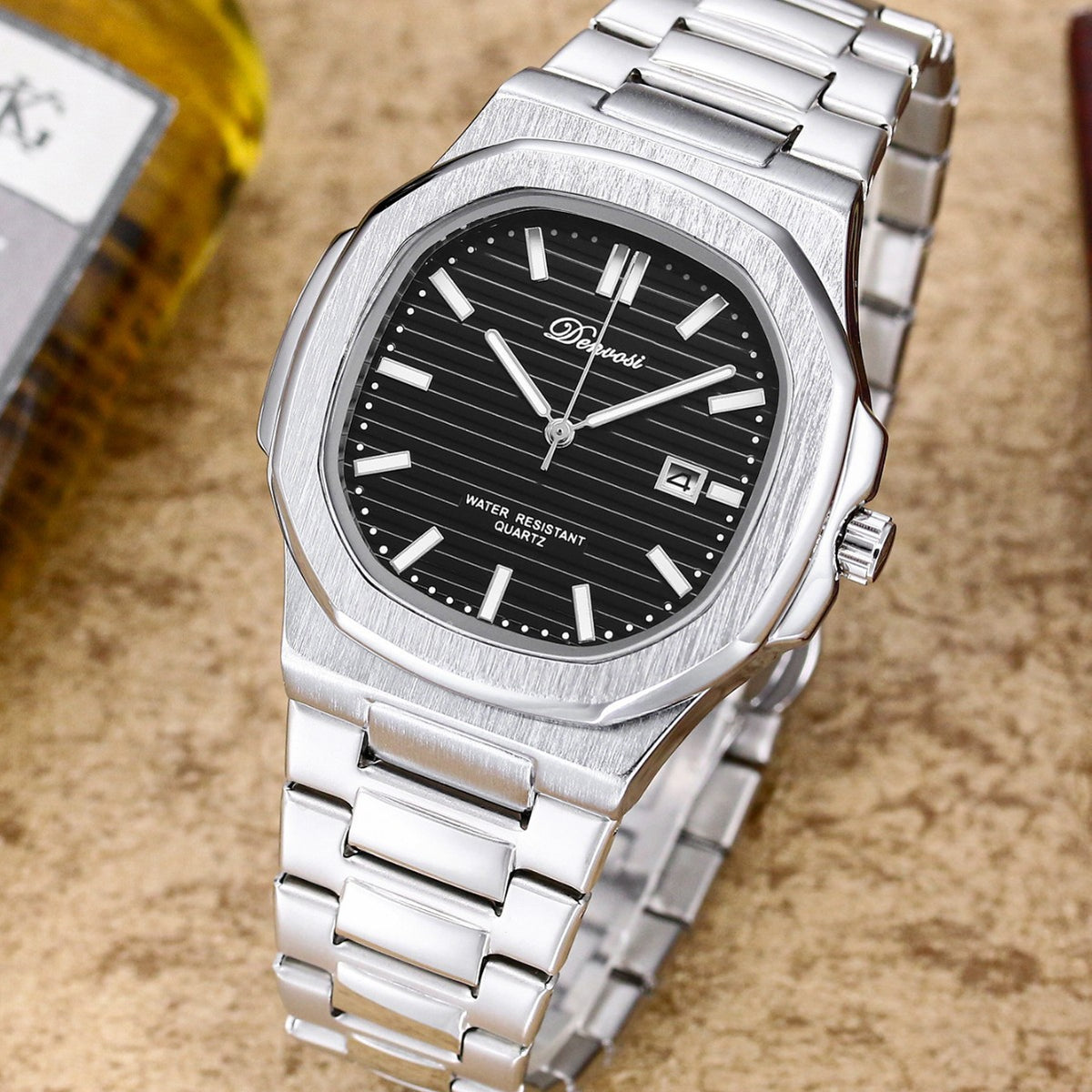Zakelijk klassiek Nautilus lichtgevend horloge voor heren