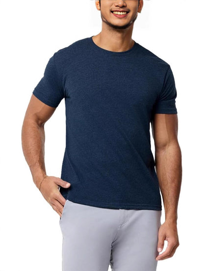 Mens Round Neck Short Sleeve T-Shirt
