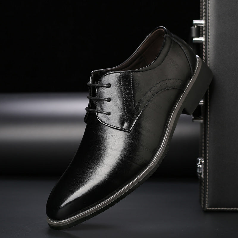 Classic Brogue Leather Shoes for Men