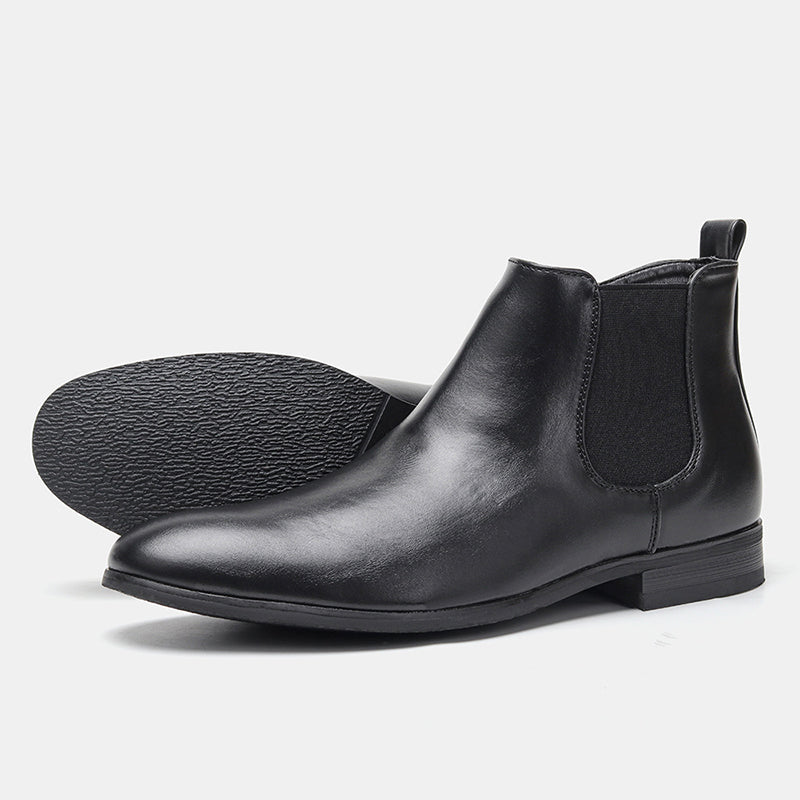 Klassieke Chelsea boots voor heren met houten hak