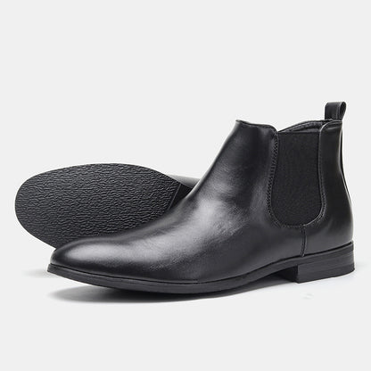 Klassieke Chelsea boots voor heren met houten hak