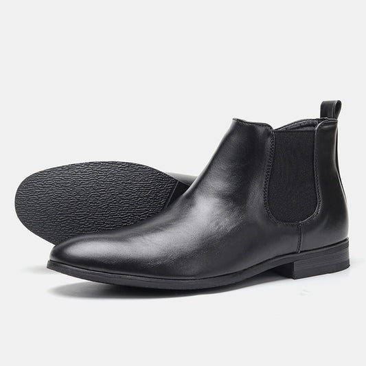 Klassieke Chelsea boots voor heren met houten hak