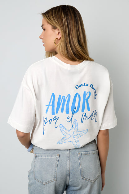 Amor por el mar oversized t-shirt
