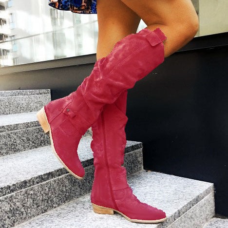 Suede High-Top Women's Boots