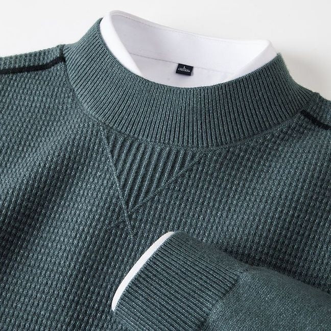Mens Half Turtleneck Long Sleeve T-Shirt