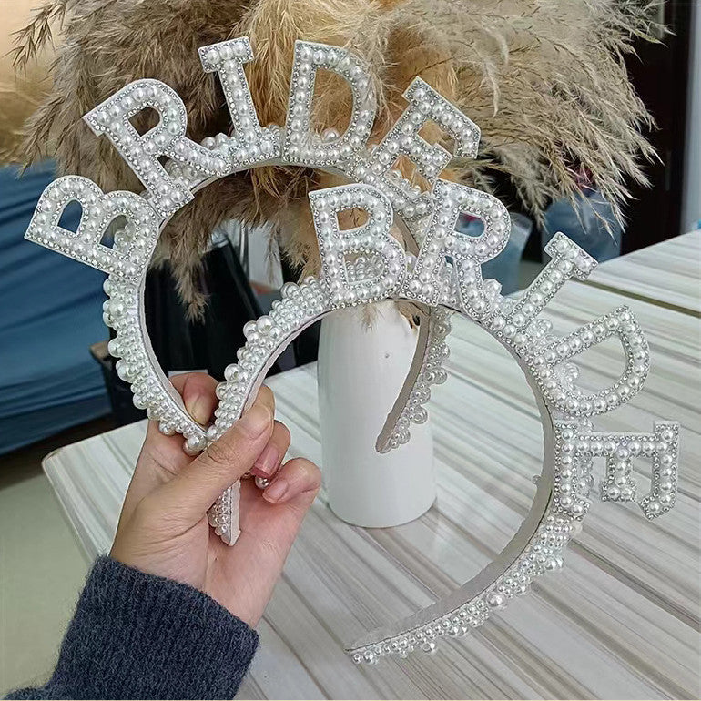 Bruid Vintage Parel Haar Ornament