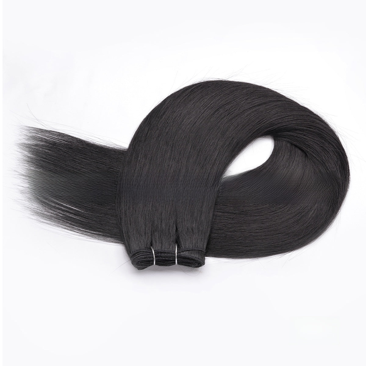Heat Resistant Synthetic Hair Extensions Straight Weft