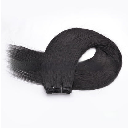 Heat Resistant Synthetic Hair Extensions Straight Weft