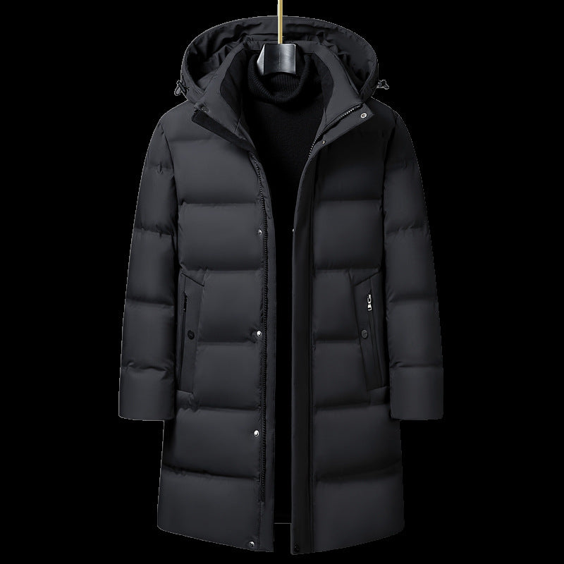 Men's Anti-Velvet Lined Hat Craft Down Jacket