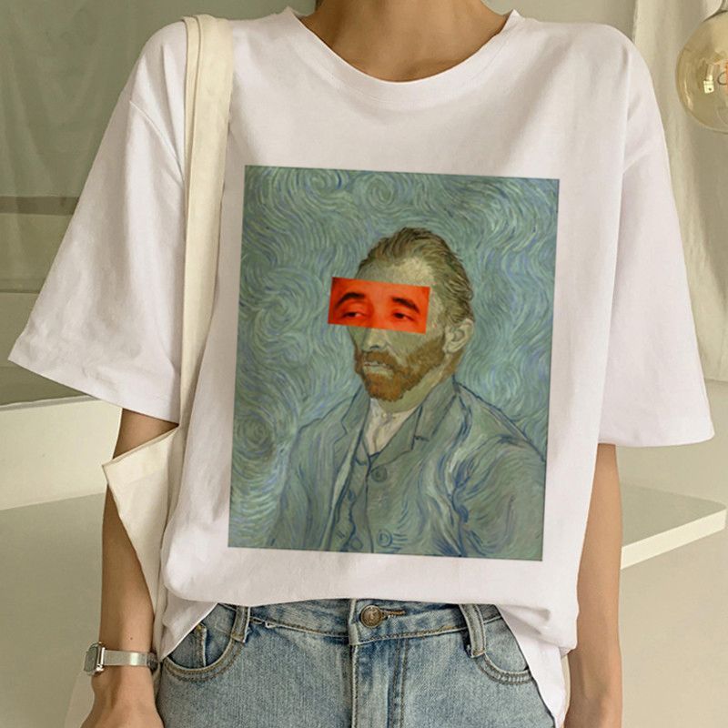 Van Gogh T-shirt Kunstschilderij T-shirt Dames