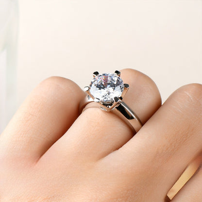 Classic Six-Claw Moissanite Ring