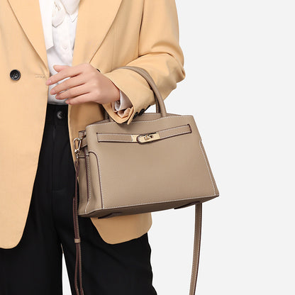 Spring and Summer TOGO first layer cowhide women's bag high-grade genuine leather bag large capacity commuter shoulder messenger bag