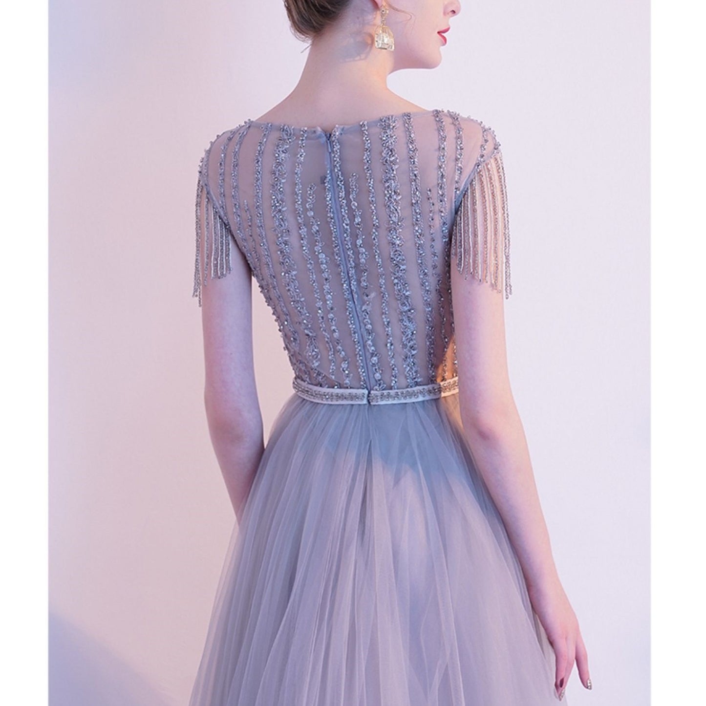 Zware luxe beroemdheid lange avondjurk Europees