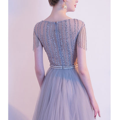 Zware luxe beroemdheid lange avondjurk Europees