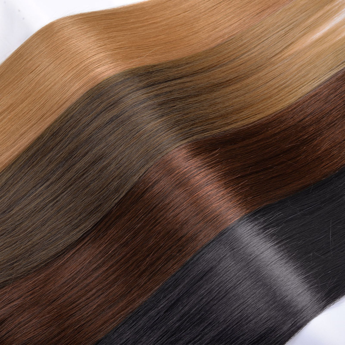 Heat Resistant Synthetic Hair Extensions Straight Weft