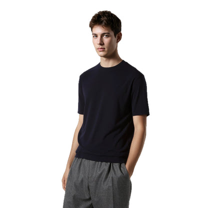 Mens Classic Wool Short Sleeve Knitwear