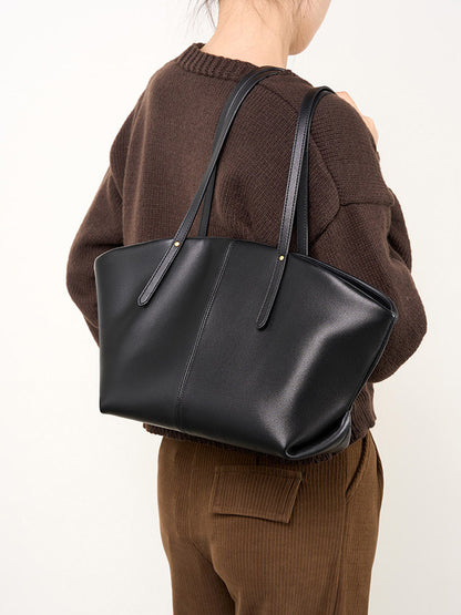 Women's Genuine Leather Large Capacity Tote Bag Shoulder Handbag