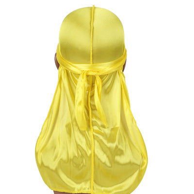 Silk satin long braided hair pirate hat